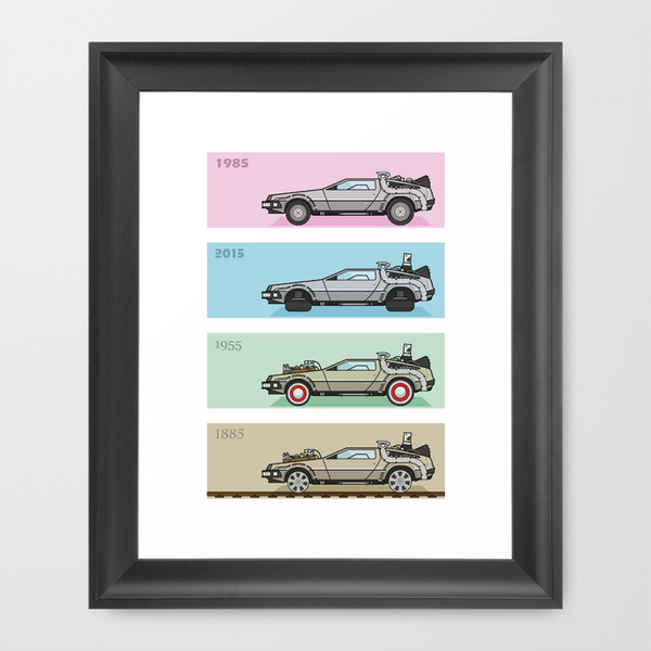 print delorean time machine