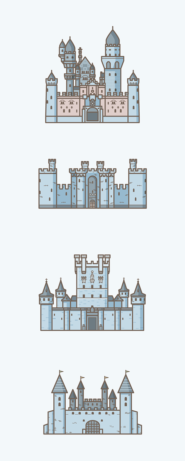 Four castles