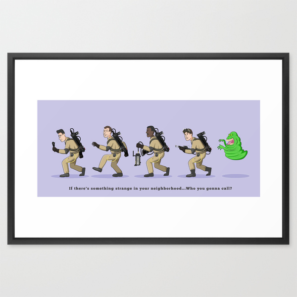 Ghostbutsers framed print