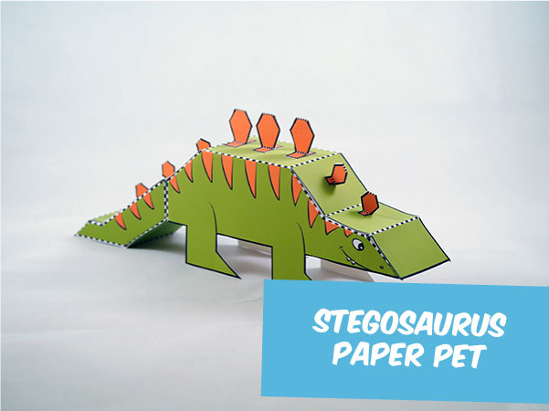 stegosaurus paper craft