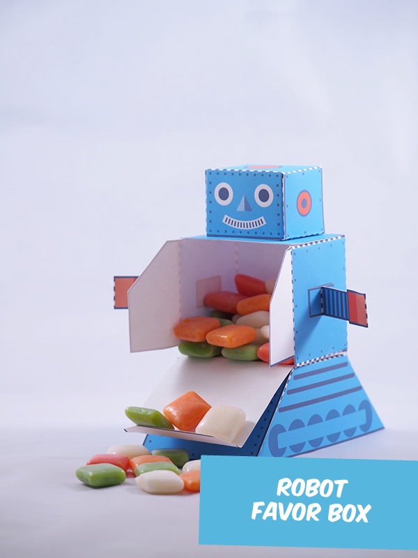 robot favor box