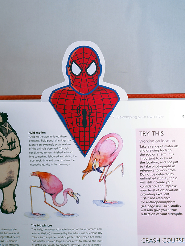 spider man bookmark