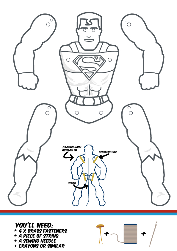 Download It's a bird...it's a plane...it's Superman Jumping Jack - How to create a awesome Superman ...