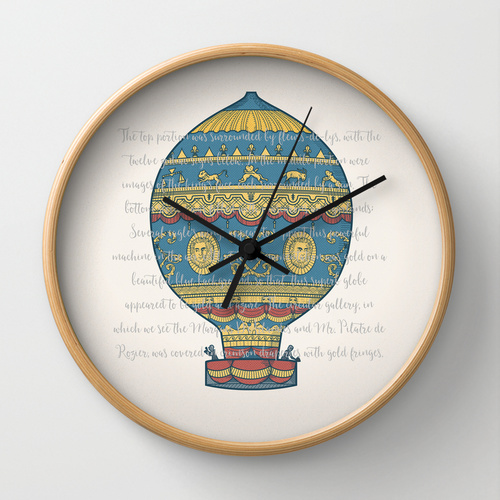 Montgolfier brothers' balloon clock