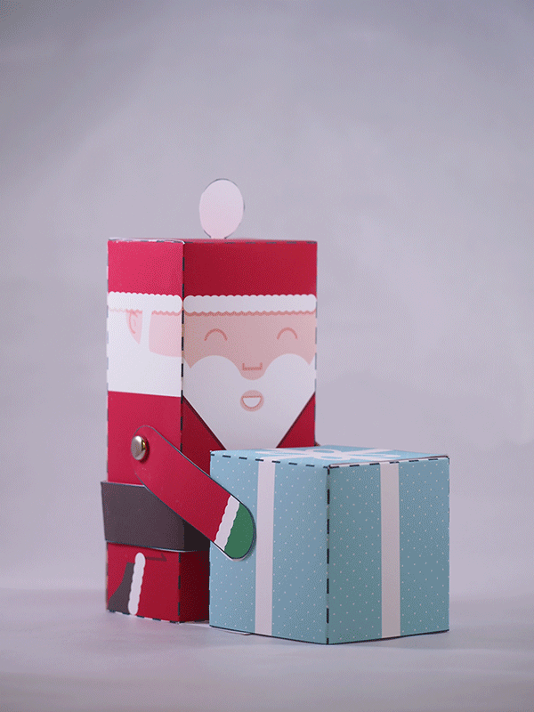 Santa Claus paper puppets