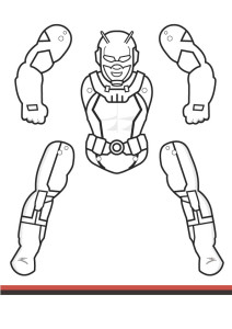 Superhero Jumping Jacks - Coloring edition vol 2 - M. Gulin - Papercrafts Prints and More