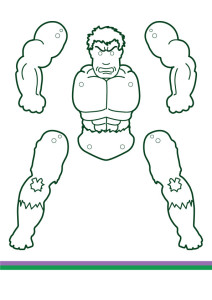 Superhero Jumping Jacks - Coloring edition vol 2 - M. Gulin - Papercrafts Prints and More