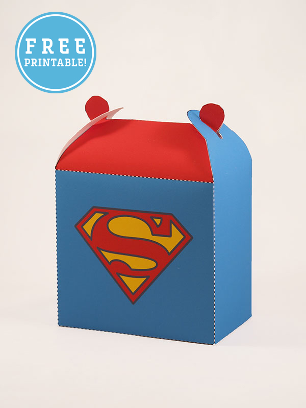 Superhero favor box