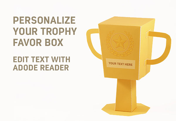 Trophy favor box