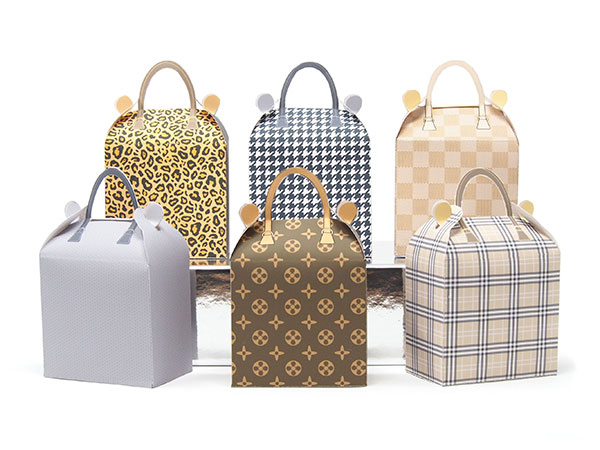 louis vuitton gift packaging boxes and paper bags 3D Model in