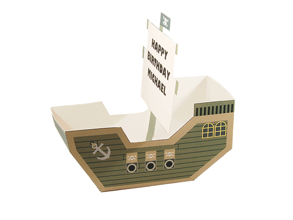 pirate ship favor box