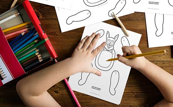 easter bunny coloring pages