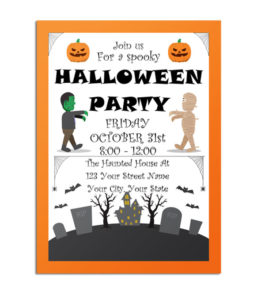 Create your own personalized Halloween party invitations - Easy ...