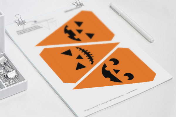 Easy Halloween decorations - Pumpkin pennants