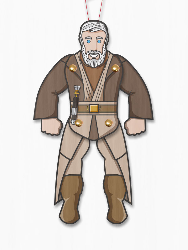 Star wars obi wan paper toy