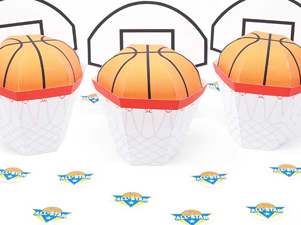 Basketball Party Theme Favor Box