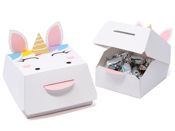 Unicorn  party favor box